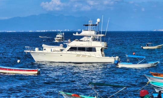 67ft Hatteras Motor Yacht Rental in Puerto Vallarta, Jalisco