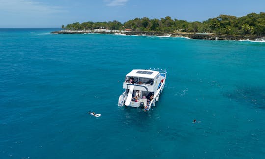 🛥🤩 ソスアでの大人数または小グループのプライベートリラックスカタマランレンタル 