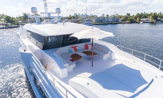 Hargrave Mega Yacht Charter de 91 pés em Miami Beach, Flórida