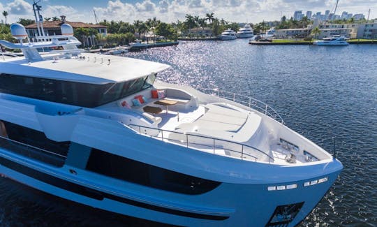 Hargrave Mega Yacht Charter de 91 pés em Miami Beach, Flórida