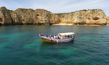 Croisière au coucher du soleil à Ponta da Piedade au départ de Lagos, Portugal