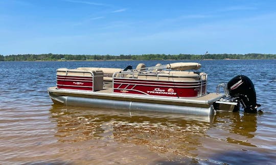 2023 Party Barge 22DLX w/ a 150hp