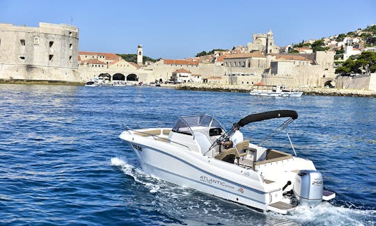 Atlantic Open 750 Deck Boat Rental in Dubrovnik, Croatia