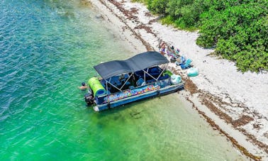 Bateau ponton de 24 pieds