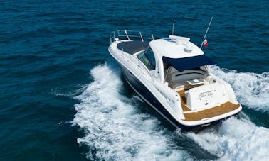 Aluguel de iates Sea Ray Sundancer com tudo incluído de 40 pés na Riviera Maya.