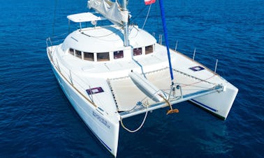 Cruzeiro de catamarã de luxo com tudo incluído de 38 pés na Riviera Maya.