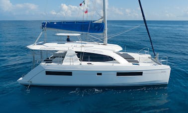40' Leopard Luxury Catamaran All-Inclusive Charter in Riviera Maya.
