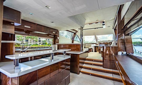 60ft Galeon Motor Yacht Charter in Miami