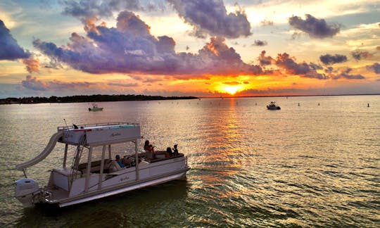 Take in breathtaking sunsets on the water!