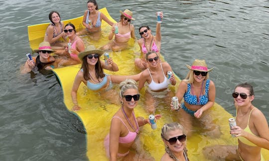 Double Decker Party Cove Barge w/ Slide Up to 22 ppl - Lake Austin