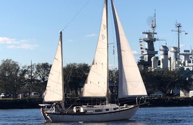 Sail the Cape Fear River aboard a Classic Yacht