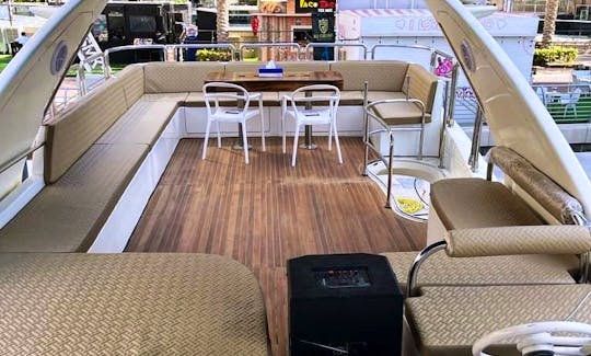 Luxury Azimut Italian 62ft Yacht upto 25 guest with 2 Jetski in Dubai Marina