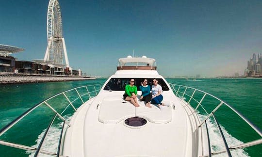 Luxury Azimut Italian 62ft Yacht upto 25 guest with 2 Jetski in Dubai Marina