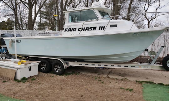 Profitez de la pêche sur un bateau Parker Pilothouse de 28 pieds à Brookhaven, New York