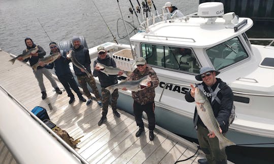 Profitez de la pêche sur un bateau Parker Pilothouse de 28 pieds à Brookhaven, New York