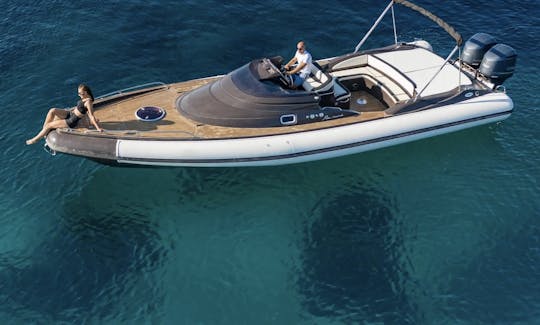 PRINCE 35' - 600 hp RIB speedboat for private tours from Hvar