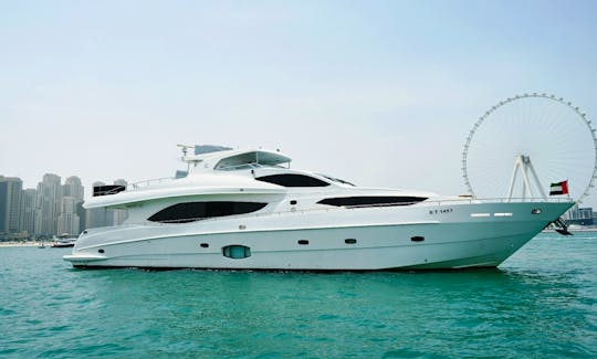 Luxury 101ft Majesty Yacht with Jacuzzi upto 55 guest in Dubai Marina