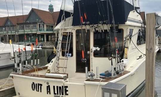 40ft Chris Craft for Fishing or Cruising on Lake Michigan