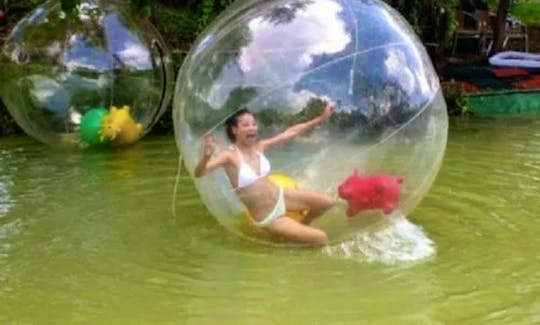 Rent a Walking Water Ball Inflatable Rafting Ball | Great for Pools, Lakes & Ponds!