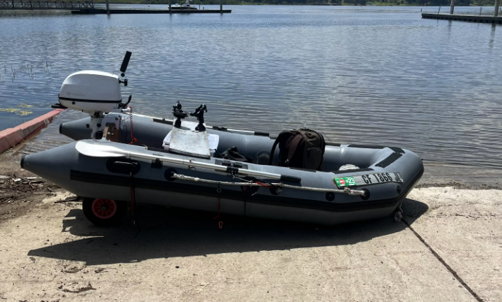 Inflatable Fishing Boat With New Tohatsu Motor in San Dimas