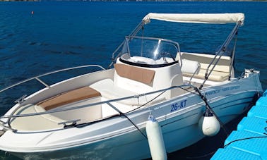 Explore the Bay of Kotor! Rent this Prince 495 8Open Powerboat for 5 person