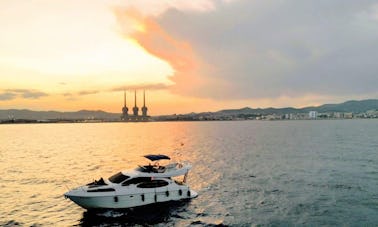1 Hour Private Sunset Barcelona. Motor Yacht up to 11 pax with drinks & nibbles