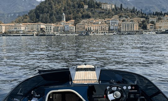 Passeio de barco pelo Lago Como com o iate a motor Cranchi E26!