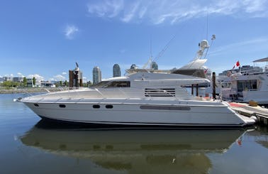 Fairline Squadron  Luxury 62 Foot Motor Yacht Rental in Vancouver
