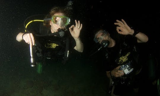 Scuba Diving at Dusk in Mirissa, Sri Lanka