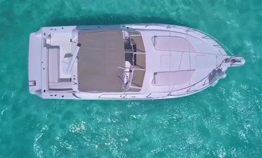 38ft Troyan Motor Yacht Charter in Cancún - Explore Isla Mujeres & More