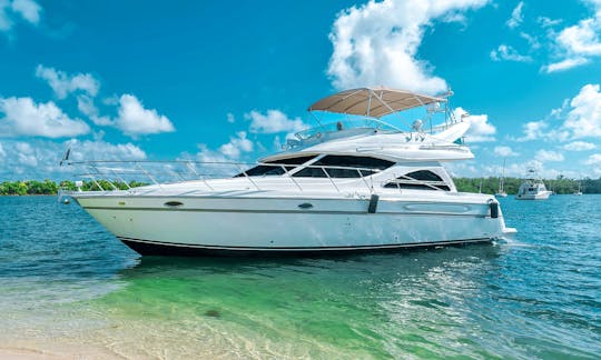 Enjoy Miami on this luxury 50ft motor yacht