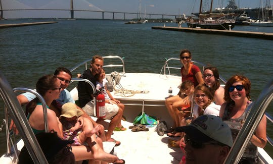 Carolina Skiff with Captain in Charleston Harbor Rated for 12 people