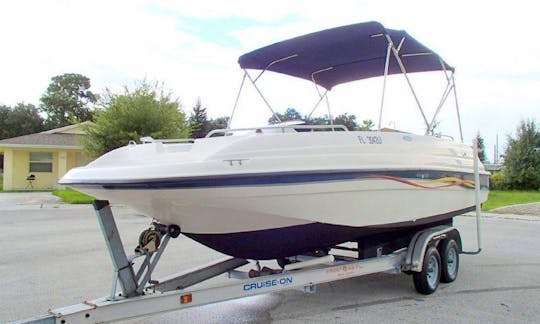 Bayliner Deck Boat Rental in Eatonton, Georgia, on Lakes Oconee and Sinclair, you choose