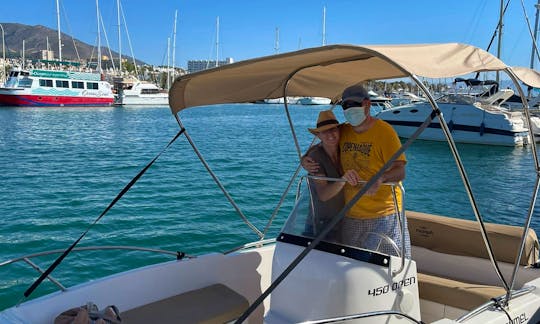 Rent this boat without a license Mareti 450 Open Boat for rent in Benalmádena!