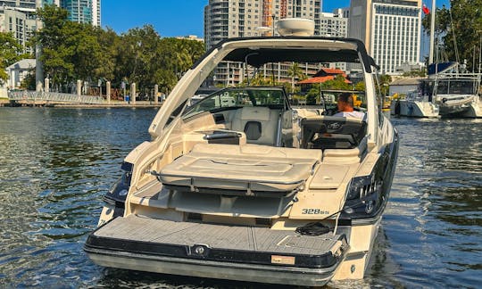 Visit the Fort Lauderdale or Haulover Sandbar with Monterey 328ss Bowrider