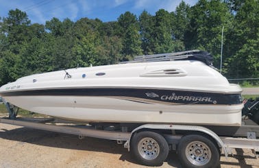 Chaparral Deck Boat Rental in Eatonton, Georgia on Lakes Oconee and Sinclair, You choose