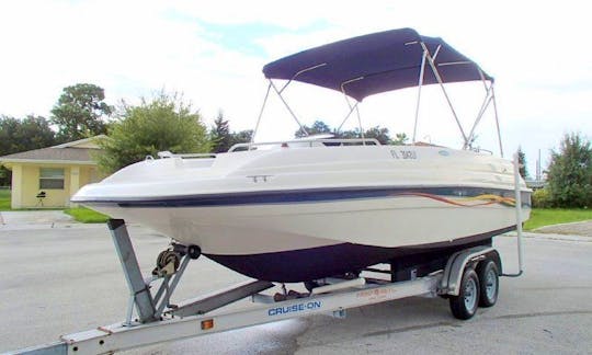 Bayliner Deck Boat Rental in Eatonton, Georgia, on Lakes Oconee and Sinclair, you choose