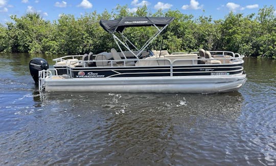2020 Suntracker Fishing Barge in Punta Gorda w/ 150HP Mercury