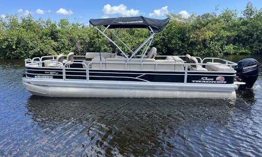 2020 Suntracker Fishing Barge in Punta Gorda w/ 150HP Mercury