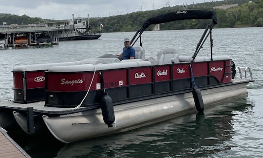 Luxury Party Bentley Pontoon Boat on Lake Austin