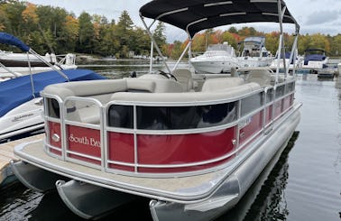 24ft Sebago Lake Cruise with Southbay Pontoon!