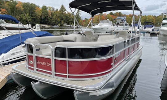 24ft Sebago Lake Cruise with Southbay Pontoon!