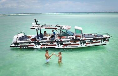 Hop to Hidden Islands in Style with the 40ft Axopar Suntop Luxury Speedboat - Perfect for Large Groups