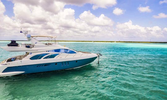 Best Deal! All-Inclusive Azimut 55 Ft Yacht in Cancun, Mexico.