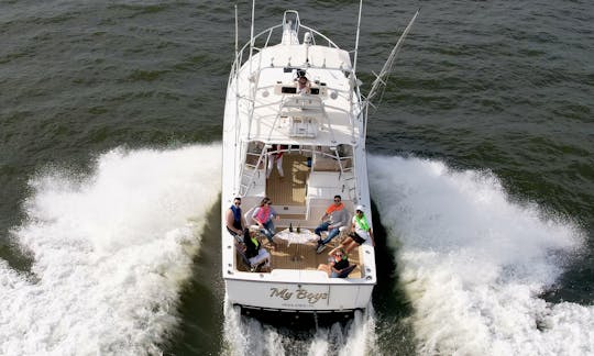 Yacht à moteur Henriques pour accoster, dîner, faire une croisière, explorer le New Jersey !