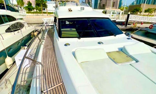 Charter 55ft Gulf Craft Yacht in Dubai Harbor for 22 Guest Best Price Guarantee