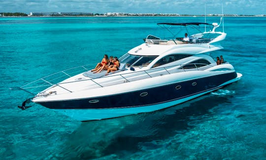 Luxury Deal! All-Inclusive Sunseeker 60 Ft Yacht in Playa del Carmen, Mexico.