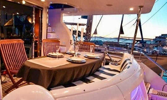 Luxury 72' Yacht for Events and Overnight Cruises, Fuel included