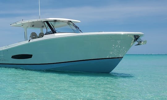 water's is so clear you can see the bottom, where you can fine Sand Dollars

Site seeing the beautiful by nature Islands as we cruise the shore lines