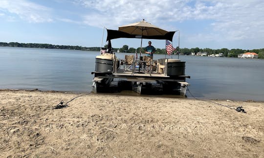 Barletta EXQ23 Expanding 25' Pontoon Boat with Captain Pete on Cass Lake, MI